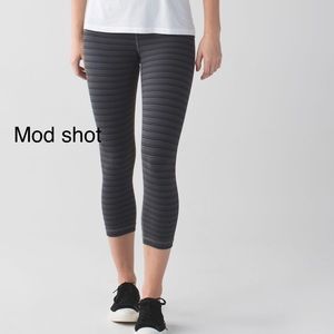 lululemon wunder under crops striped
